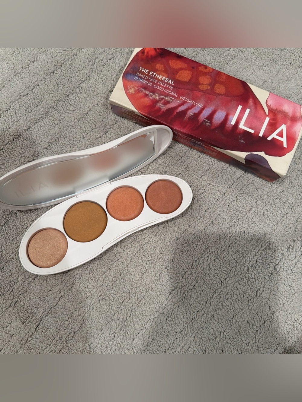 ILIA The Ethereal Baked MEDIUM Face Palette Bronzer Highlighter & Blush SOLD OUT
